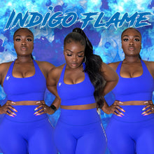 Load image into Gallery viewer, Indigo Flame Biker Short Set