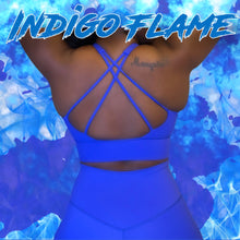 Load image into Gallery viewer, Indigo Flame Biker Short Set
